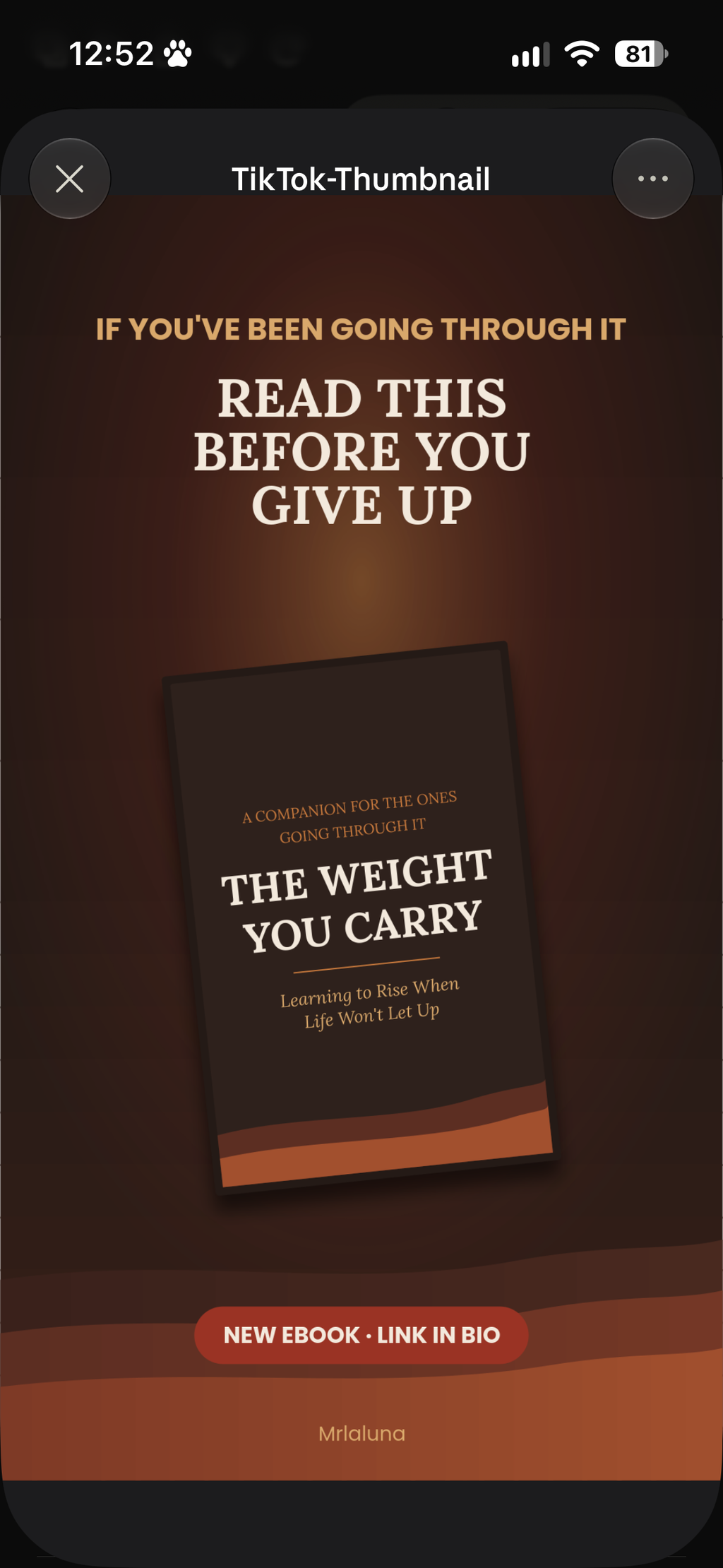 The Weight You Carry