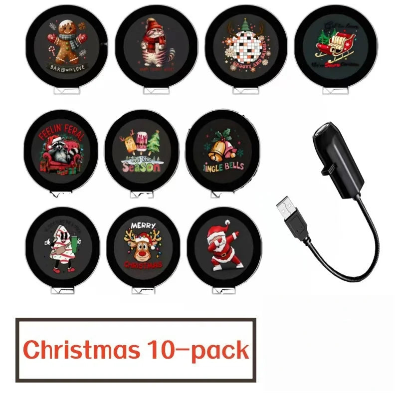Christmas Projector Light – Festive USB Night Light