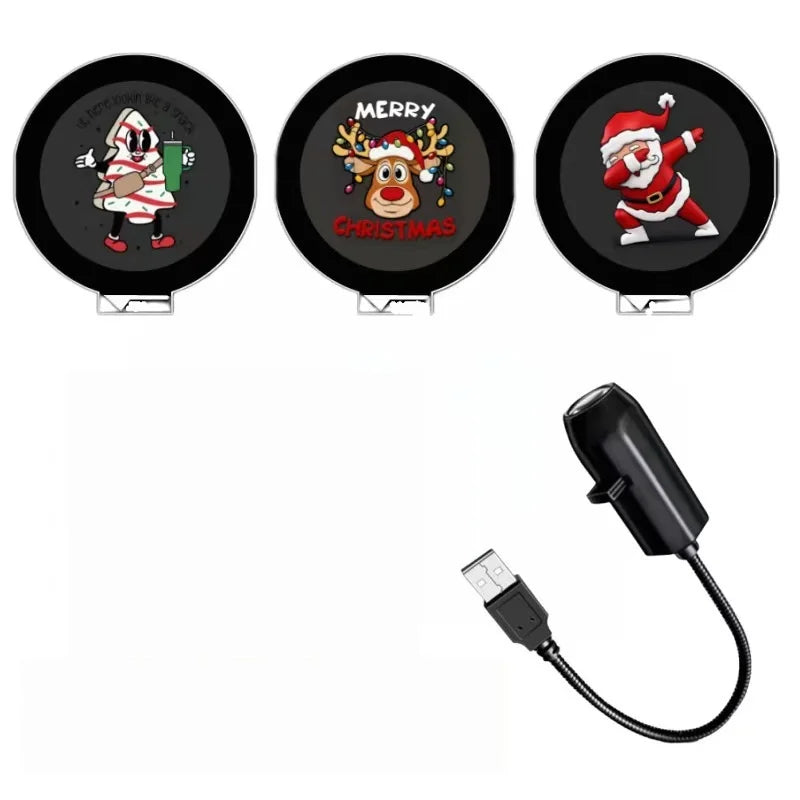 Christmas Projector Light – Festive USB Night Light