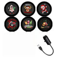 Christmas Projector Light 3/6/10pcs Projection Patterns- Adjustable Santa Claus Christmas Tree USB Night Light Christmas Decor