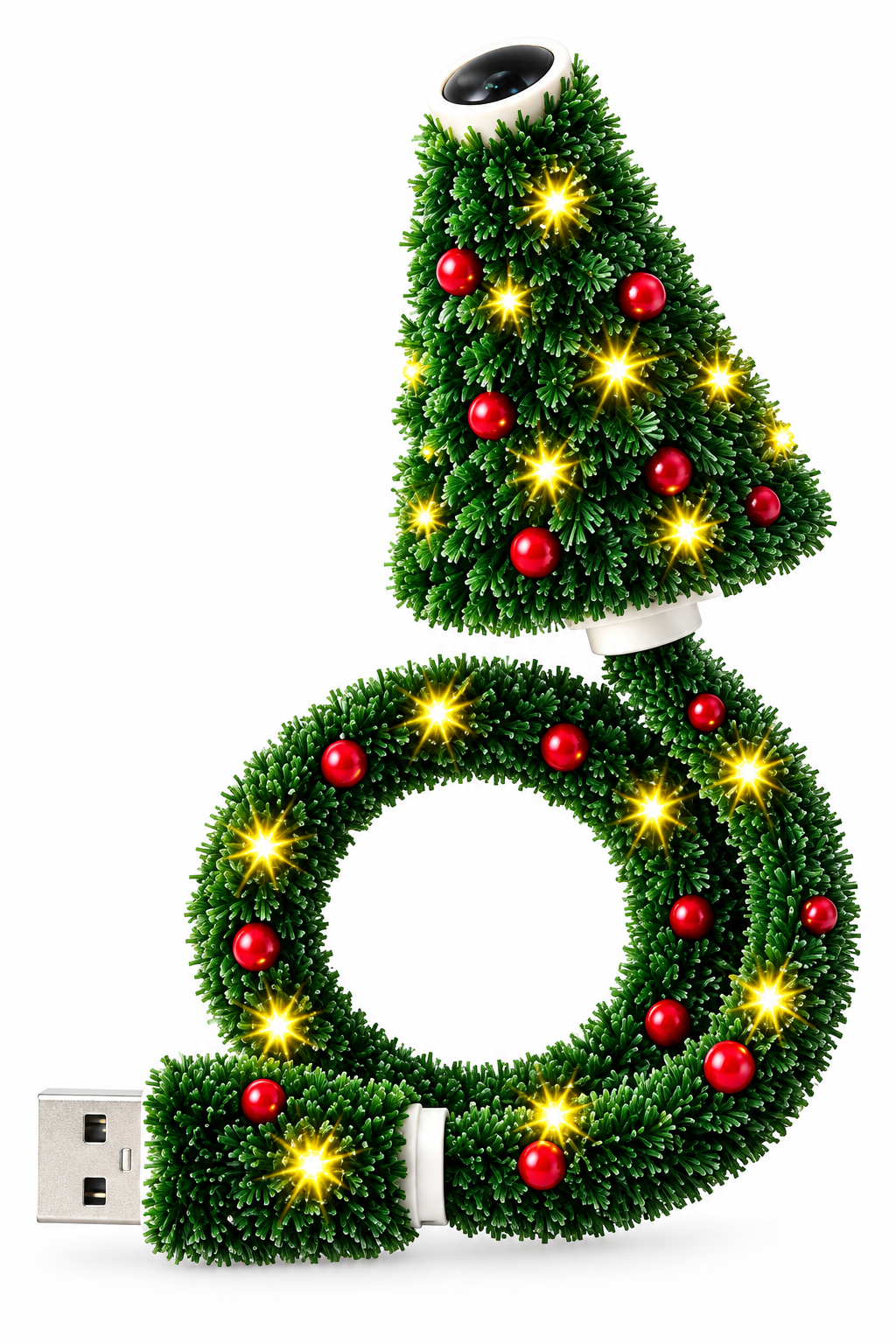 USB Christmas Tree Projector Light product photo on white background